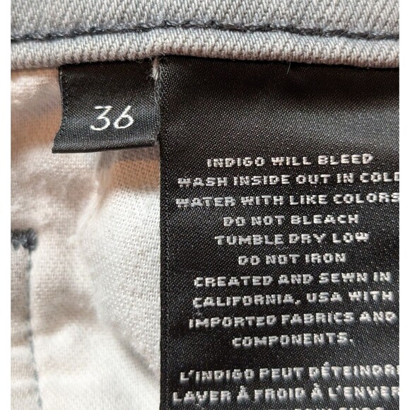 J Brand Size 36X29 Tyler Taper Jeans Trounced Porpoise Distressed Grunge Urban - Picture 7 of 9